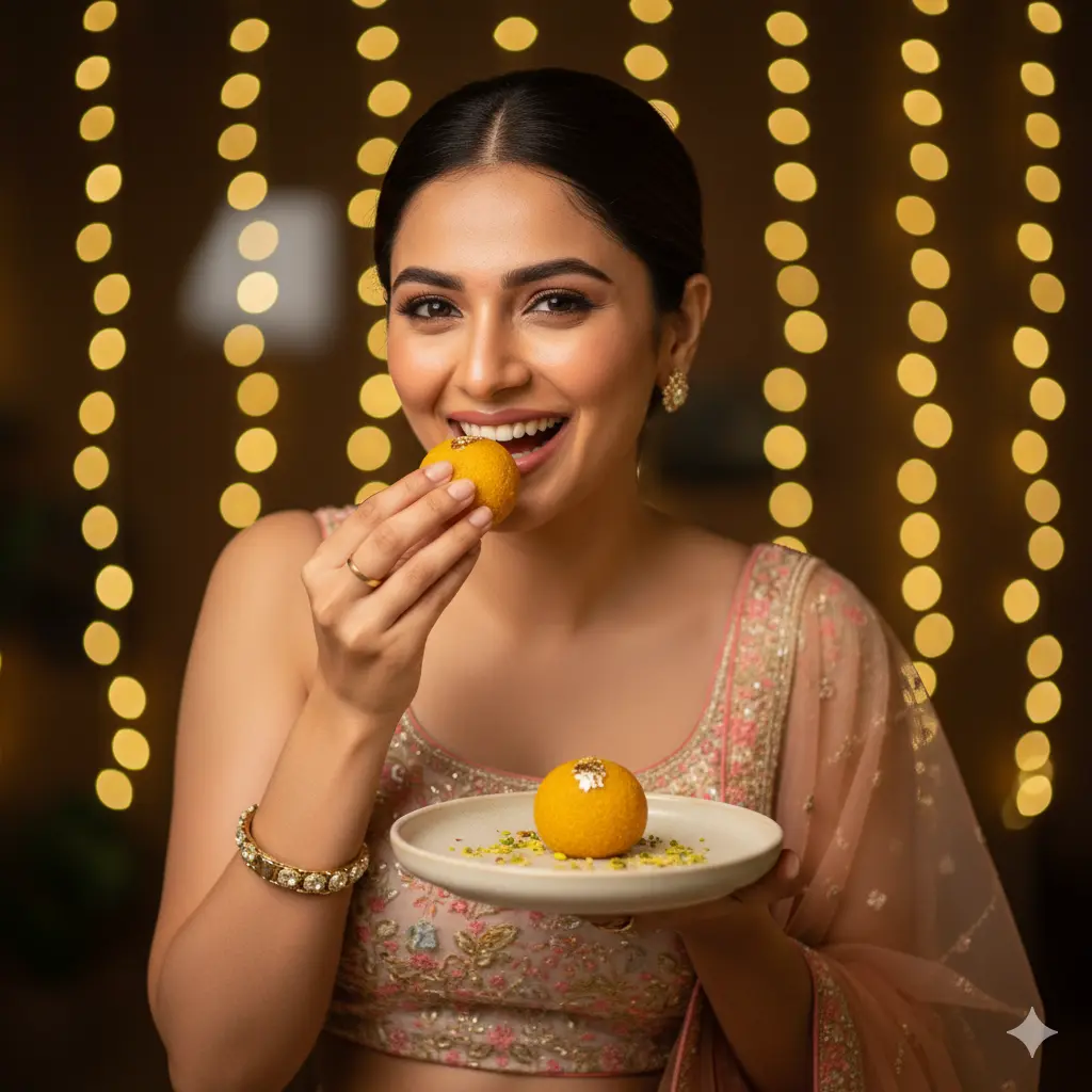 Stylish Diwali photos created with Gemini Diwali Prompt 2.0